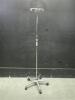 IV POLE ON ROLLING STAND