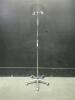 IV POLE ON ROLLING STAND