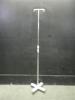 IV POLE ON ROLLING STAND