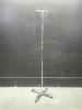 IV POLE ON ROLLING STAND