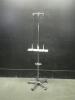 IV POLE ON ROLLING STAND