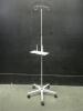 IV POLE ON ROLLING STAND