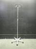 IV POLE ON ROLLING STAND