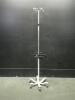 IV POLE ON ROLLING STAND