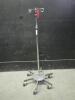 IV POLE ON ROLLING STAND