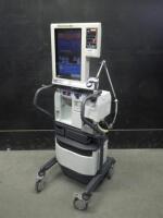 NELLCOR PURITAN BENNETT 840 VENTILATOR SYSTEM WITH COMPRESSOR ON ROLLING STAND