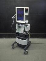 NELLCOR PURITAN BENNETT 840 VENTILATOR SYSTEM WITH COMPRESSOR ON ROLLING STAND