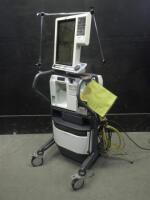 NELLCOR PURITAN BENNETT 840 VENTILATOR SYSTEM WITH COMPRESSOR ON ROLLING STAND