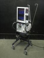 NELLCOR PURITAN BENNETT 840 VENTILATOR SYSTEM ON ROLLING STAND
