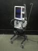 NELLCOR PURITAN BENNETT 840 VENTILATOR SYSTEM ON ROLLING STAND