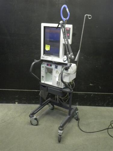 NELLCOR PURITAN BENNETT 840 VENTILATOR SYSTEM ON ROLLING STAND