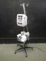 ZIMMER ATS 2000 AUTOMATIC TOURNIQUET SYSTEM WITH CUFFS ON ROLLING STAND