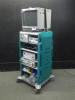 LINVATEC ENDOSCOPY SYSTEM TO INCLUDE: IM3200 CAMERA CONTROL UNIT, LIS8430 LIGHT SOURCE, D3000 CONTROLLER (D9924 ADVANTAGE TURBO SHAVER, D9824 ADVANTAGE SHAVER, FOOTSWITCH), 10K ARTHROSCOPY PUMP, SONY MONITOR, TOWER