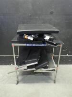 LOT OF OR TABLE PARTS AND PADS (NO CART)