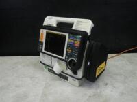 MEDTRONIC LIFEPAK 12 BIPHASIC DEFIB WITH 3 LEAD ECG, PACER, ANALYZE, ECG, SPO2, NIBP, 2 BATTERIES, AC POWER ADAPTER