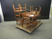 LOT OF CHAIRS/END TABLES