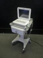 PHILIPS PAGEWRITER TC70 ECG/EKG MACHINE WITH ACQUISITION MODULE (453564078291) ON ROLLING CART