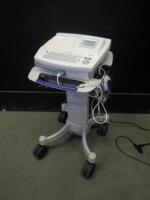 WELCH ALLYN CP 100 ECG/EKG MACHINE WITH ACQUISITION MODULE (400293) ON ROLLING CART