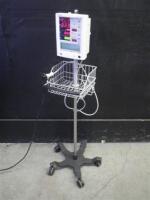 DATASCOPE ACCUTORR PLUS PATIENT MONITOR ON ROLLING STAND