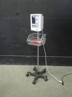 DATASCOPE ACCUTORR PLUS PATIENT MONITOR ON ROLLING STAND