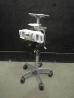 PHILIPS M1041A MODULE RACK WITH MODULES ON ROLLING STAND