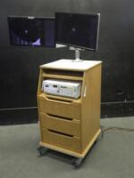 PHILIPS SERIES 50XM FETAL MONITOR WITH ROLLING CART
