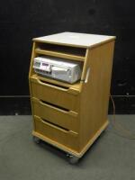 PHILIPS SERIES 50XM FETAL MONITOR WITH ROLLING CART