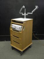 PHILIPS SERIES 50XM FETAL MONITOR WITH ROLLING CART