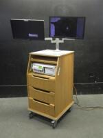 PHILIPS SERIES 50XM FETAL MONITOR WITH ROLLING CART