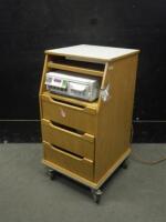 AGILENT SERIES 50XM FETAL MONITOR WITH ROLLING CART