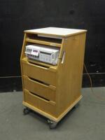 AGILENT SERIES 50XM FETAL MONITOR WITH ROLLING CART