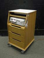 HP VIRIDIA SERIES 50XM FETAL MONITOR WITH ROLLING CART
