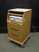 HP VIRIDIA SERIES 50XM FETAL MONITOR WITH ROLLING CART