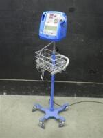 GE DINAMAP PRO 400V2 VITAL SIGNS MONITOR ON ROLLING STAND