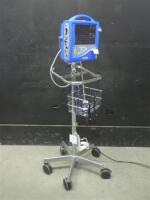 GE DINAMAP PRO 1000 VITAL SIGNS MONITOR ON ROLLING STAND