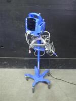 GE DINAMAP DPC400N PROCARE VITAL SIGNS MONITOR WITH CABLES (SPO2, BP) ON ROLLING STAND