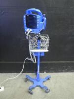 GE DINAMAP DPC400N PROCARE VITAL SIGNS MONITOR WITH CABLES (SPO2, BP) ON ROLLING STAND