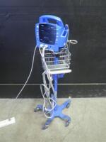 GE DINAMAP DPC400N PROCARE VITAL SIGNS MONITOR WITH CABLES (SPO2, BP) ON ROLLING STAND