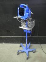 GE DINAMAP DPC400N PROCARE VITAL SIGNS MONITOR WITH CABLES (SPO2, BP) ON ROLLING STAND