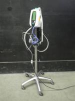 WELCH ALLYN 420 SERIES VITAL SIGNS MONITOR WITH CABLES (SPO2, BP) ON ROLLING STAND