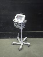 WELCH ALLYN 53STO VITAL SIGNS MONITOR ON ROLLING STAND