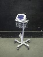 WELCH ALLYN 53NTP VITAL SIGNS MONITOR ON ROLLING STAND
