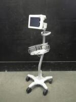 WELCH ALLYN PROPAQ 246 VITAL SIGNS MONITOR ON ROLLING STAND