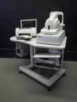 ZEISS 3000 OPTICAL COHERENCE TOMOGRAPHY SYSTEM ON ROLLING WORKSTATION