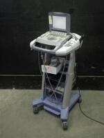 SONOSITE TITAN SONOSITE PORTABLE ULTRASOUND SYSTEM WITH 2 PROBES (L38,C15) ON ROLLING STAND