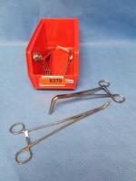 LOT OF WERTTHEIM AND CULLEN PEDICLE CLAMPS FORMERLY LOT 8370