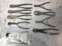 LOT OF PIN AND WIRE CUTTERS