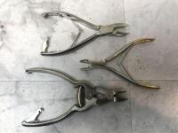 LOT OF BONE SHEARS