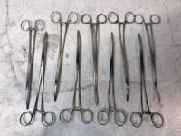 LOT OF DRESSING FORCEPS