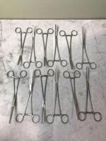 LOT OF COARCTATION CLAMPS